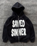 CUSTOM DISTRESS EMBRODERY HOODIE MADE FOR OUR USA CUSTOMER 🇺🇲