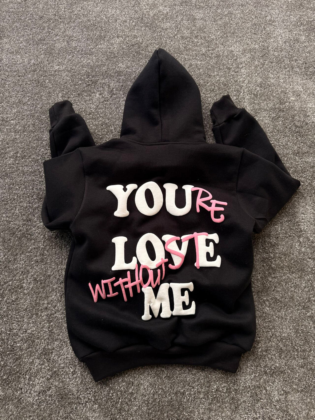 CUSTOM PUFF PRINTED HOODIE MADE FOR OUR USA CUSTOMER 🇺🇲