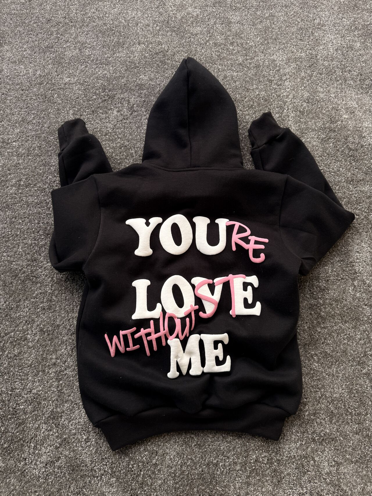 CUSTOM PUFF PRINTED HOODIE MADE FOR OUR USA CUSTOMER 🇺🇲