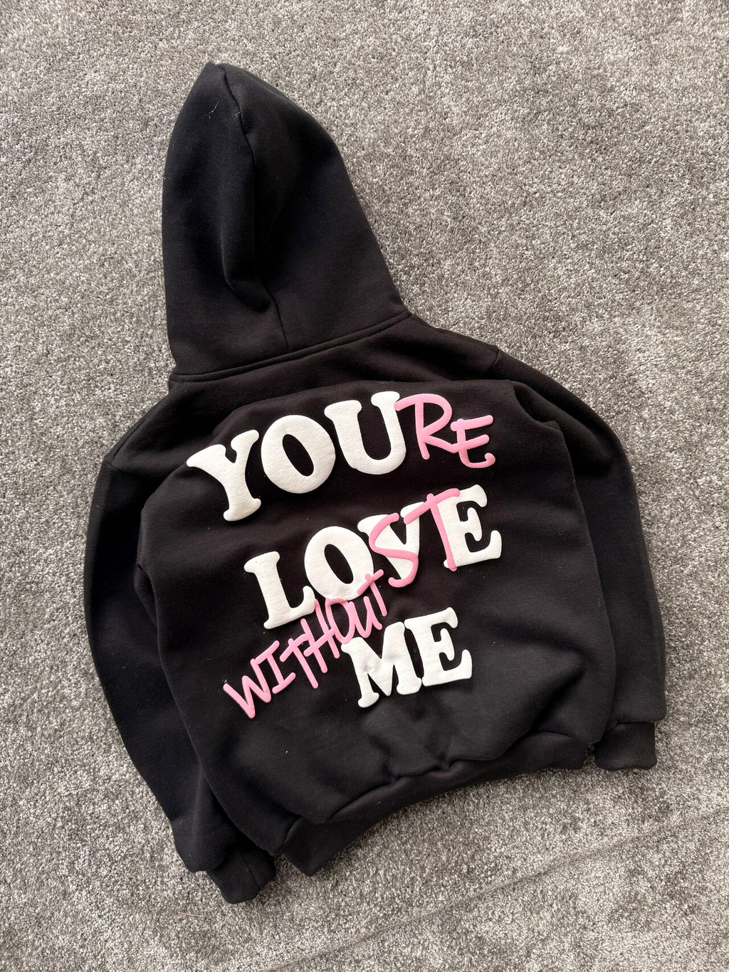 CUSTOM PUFF PRINTED HOODIE MADE FOR OUR USA CUSTOMER 🇺🇲
