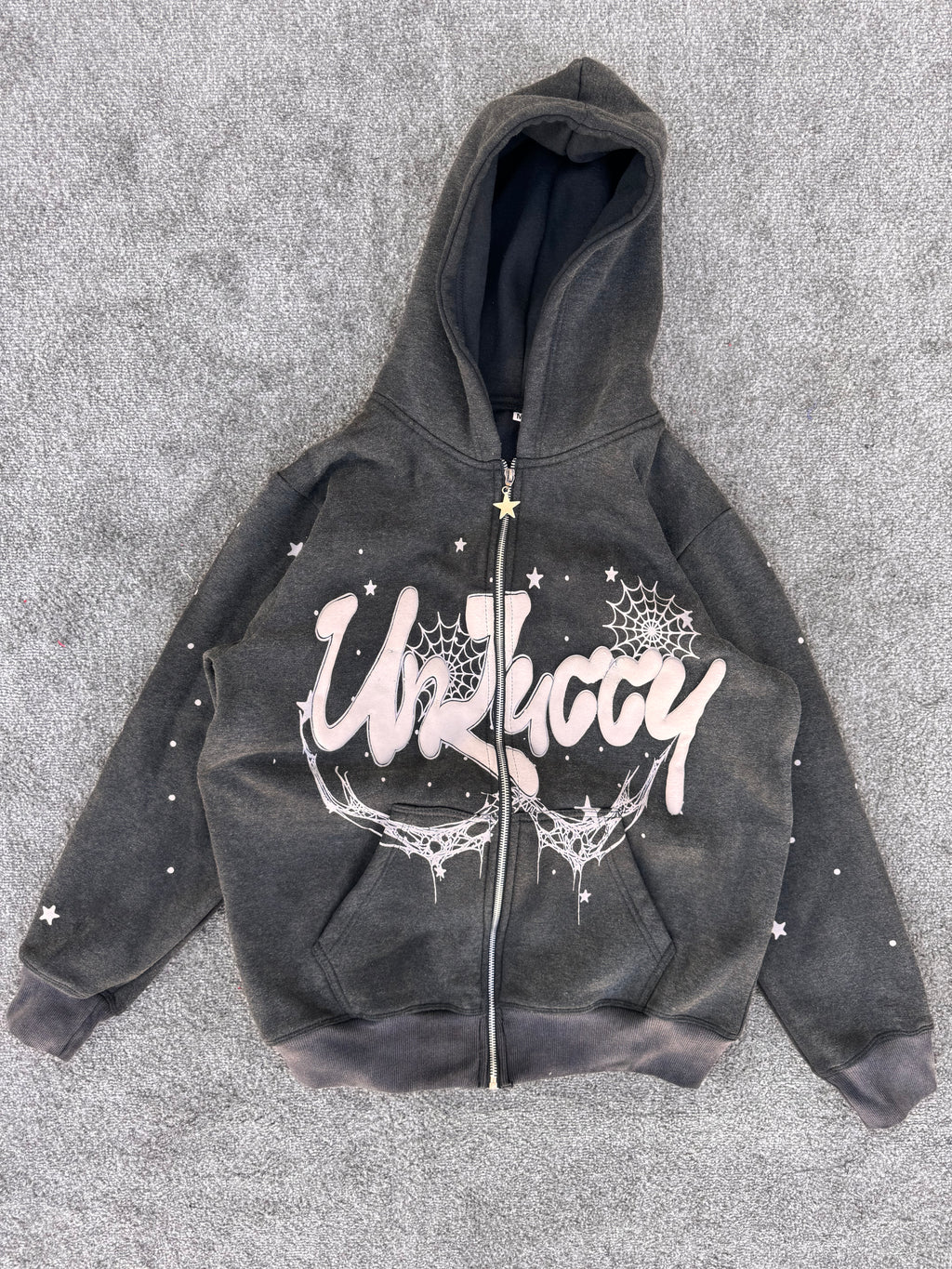 CUSTOM ACIDWASH PUFFPRINT TRACKSUIT MADE FOR OUR USA CUSTOMER 🇺🇲