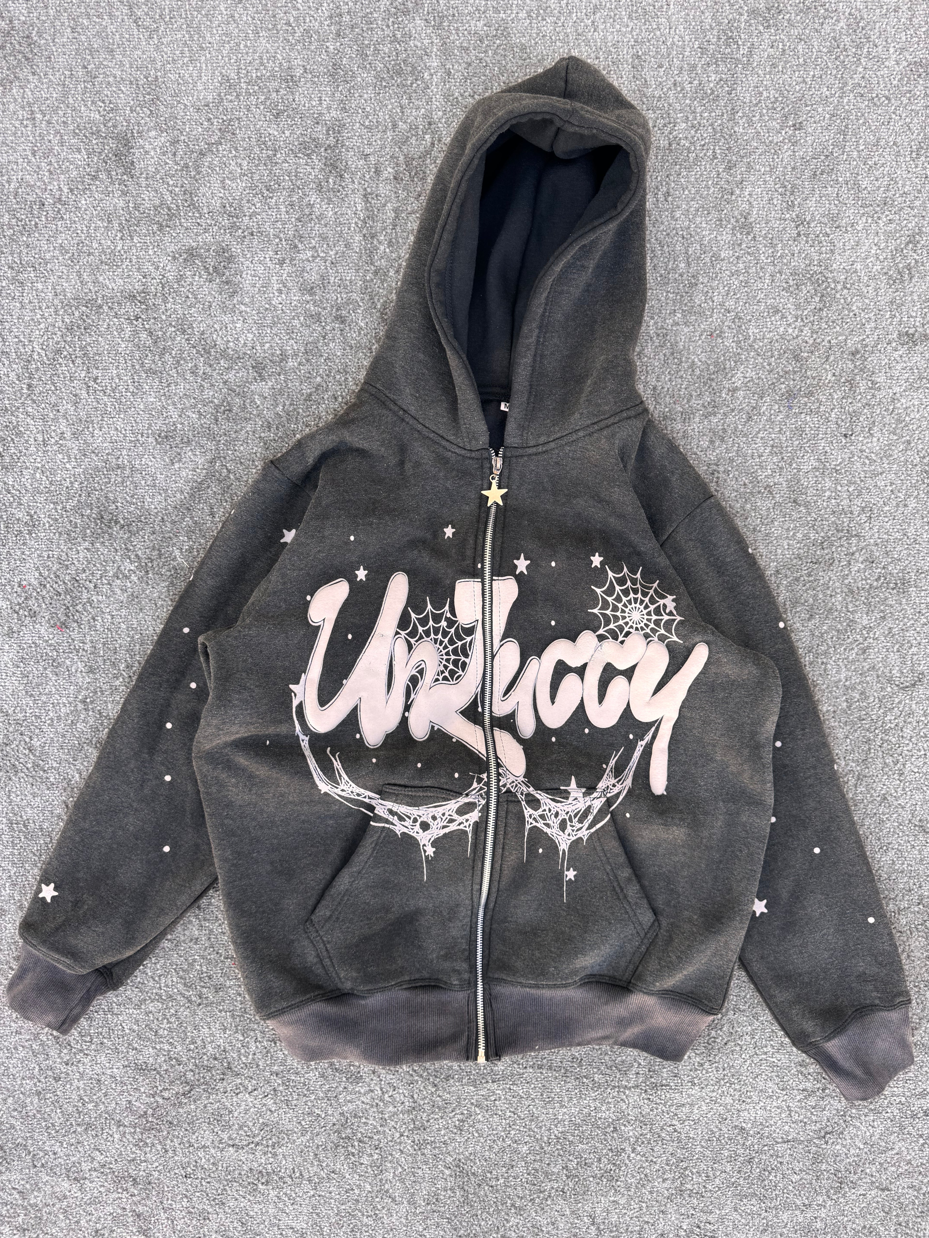 CUSTOM ACIDWASH PUFFPRINT TRACKSUIT MADE FOR OUR USA CUSTOMER 🇺🇲