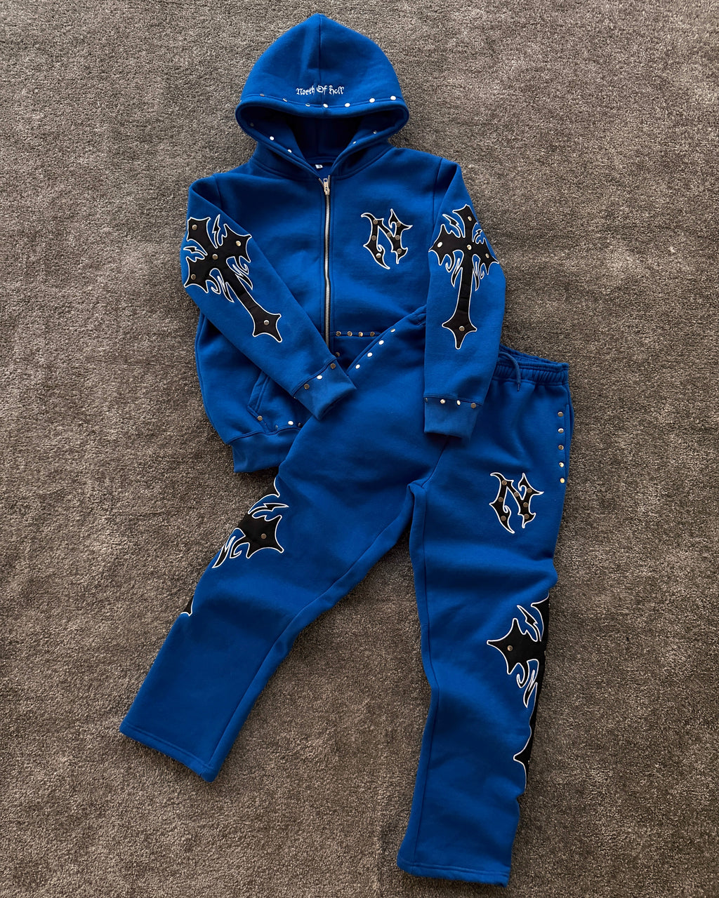 CUSTOM APPLIQUE EMBRODERY TRACKSUIT MADE FOR OUR USA CUSTOMER 🇺🇲