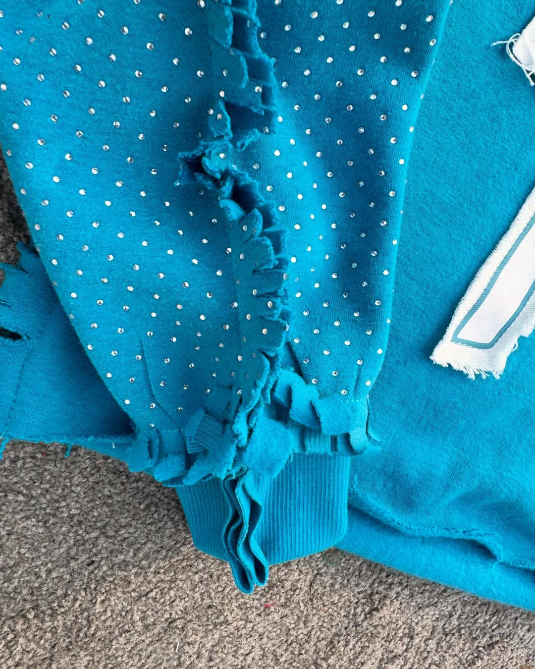 CUSTOM DISTRESS EMBRODERY HOODIE MADE FOR OUR USA CUSTOMER 🇺🇲