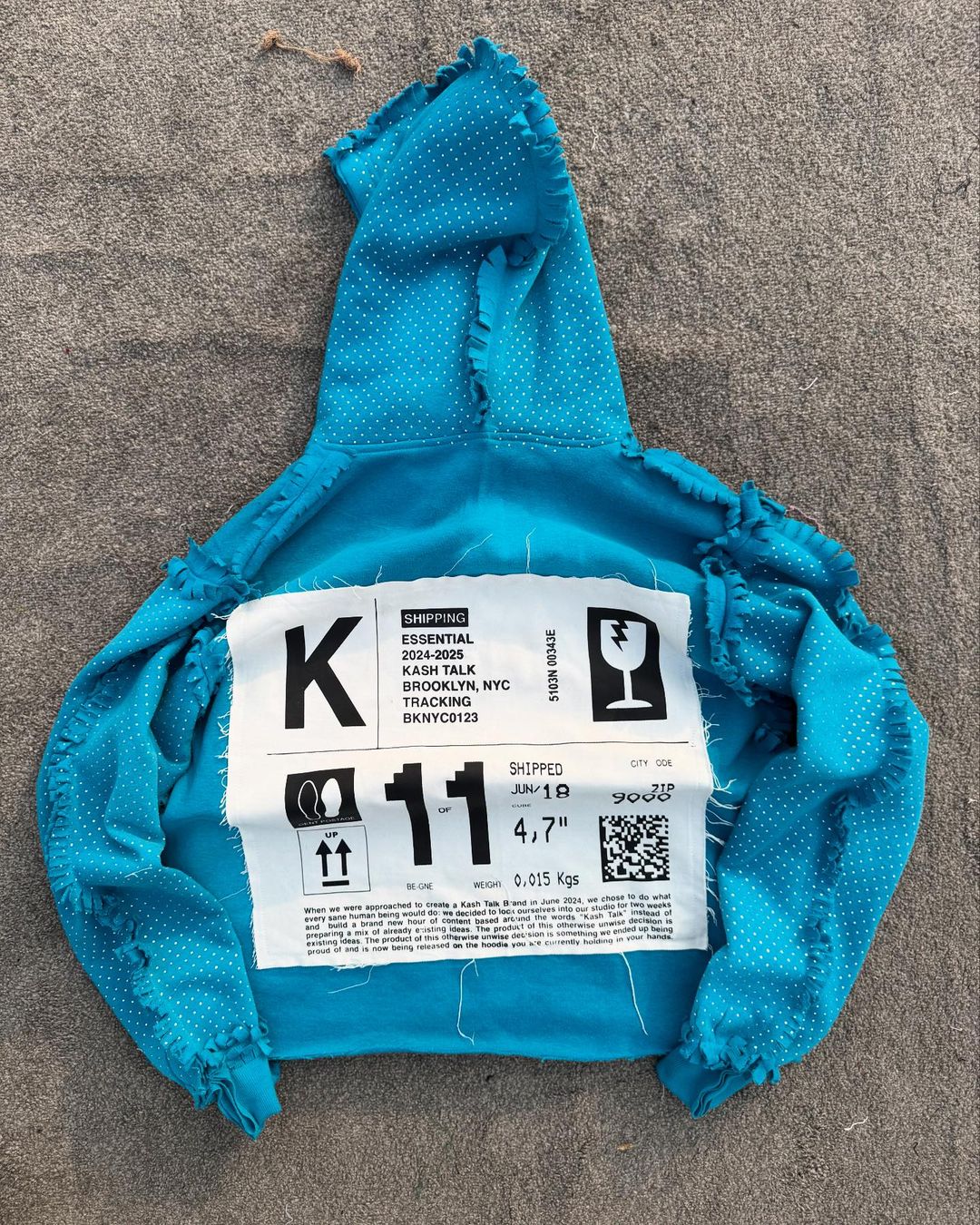 CUSTOM DISTRESS EMBRODERY HOODIE MADE FOR OUR USA CUSTOMER 🇺🇲